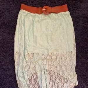 Juniors High/Low Skirt